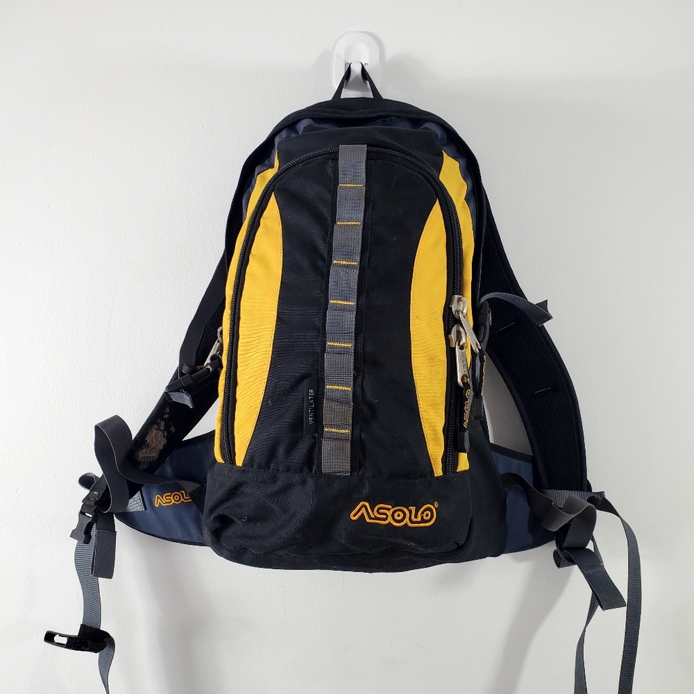 Asolo Black and Yellow Men's Backpack